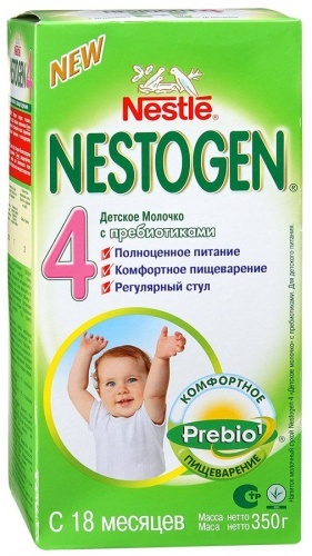 Детское молочко с пребиотиками NESTOGEN 4, 350г