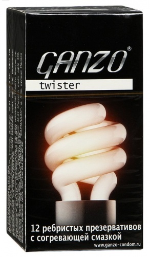 Презервативы Ganzo "Twister" спиралевидной формы, №12