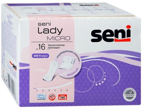 Прокладки Seni Lady Micro урологические, 16 шт