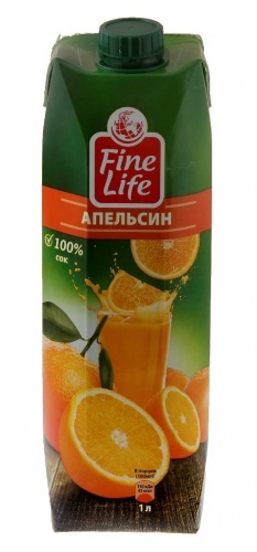 Сок Fine Life апельсин 1л