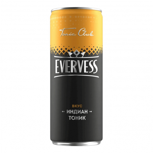 Газированный напиток Evervess Индиан Тоник 0,33 л