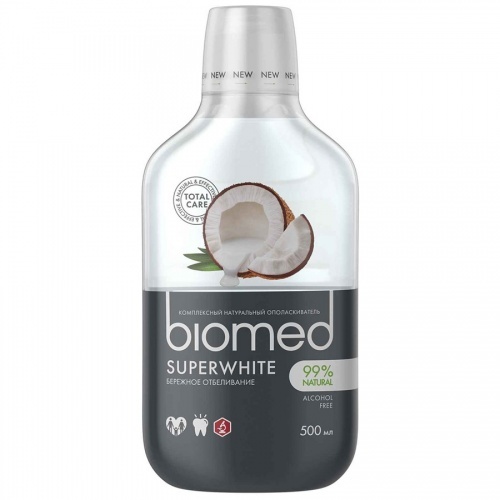 Oполаскиватель Biomed для полости рта Super White, 500мл
