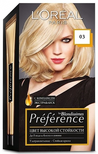 Краска для волос L'OREAL recital preference 03 блонд