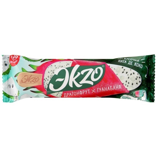 Мороженое Эkzo дрaгонфрут молочное эскимо 70г