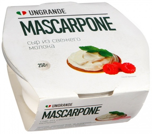 Сыр Unagrande Mascarpone из свежего молока 80%, 250г