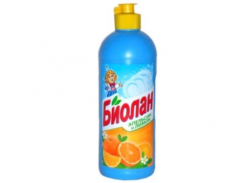 Жидкость для мытья посуды Биолан апельсин 500мл