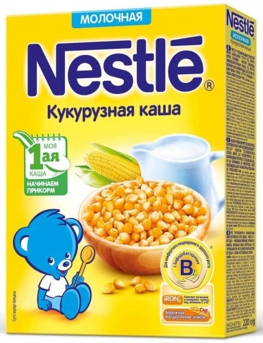 Каша Nestle сухая молочная кукурузная с 5 месяцев 220г