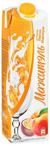 Напиток сывороточный Мажитэль с соком Персик-Маракуйя 0,5%, 950 гр