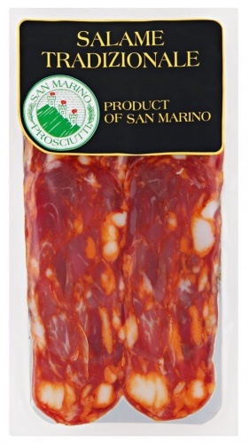 Колбаса San Marino Salame tradizionale Пиканте сыровяленая нарезка 70г
