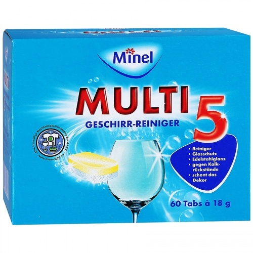 Таблетки Minel для посудомоечной машины 2в1, 60 шт*18 гр