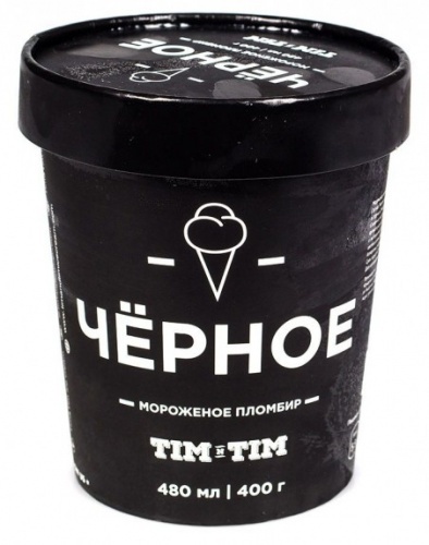 Мороженое Tim&Tim Черное 400г