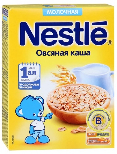 Каша Nestle сухая молочная овсяная с 5 месяцев 220г