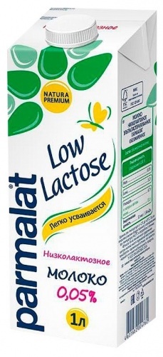 Молоко Parmalat низколактозное ультрапастеризованное 0,05% 1л