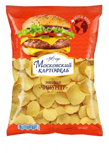 Чипсы Московский Картофель чизбургер 150г