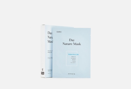 Маска для лица тканевая увлажняющая ЭЛМОЛУ Waterdrop day 7шт. Day Nature Mask