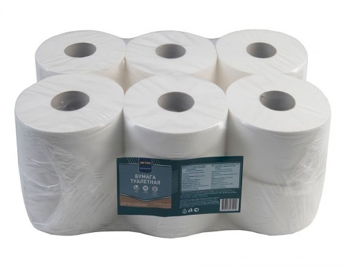 Туалетная бумага Metro Professional, 2 слоя, 170 м, 12 рулонов