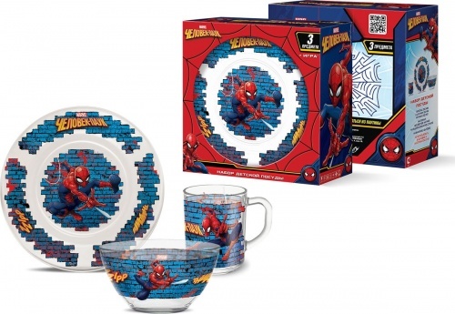 Набор детской посуды Priority Marvel "Человек-паук"