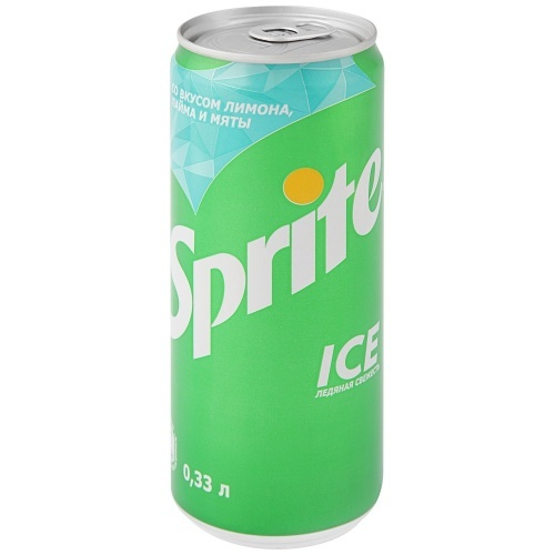 Напиток газированный Sprite со вкусом лимона мяты Зеро сильногазированный 0.33 л