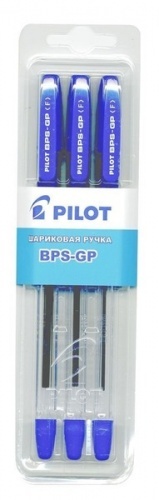 Ручка Pilot BPS-GP шариковая черная 3шт