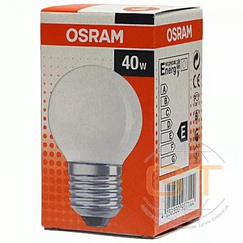 Лампа Osram стандарт матовая 40W E27