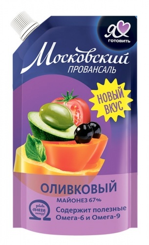 Майонез Московский Провансаль оливковый 67%, 390мл