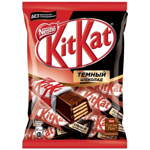 Шоколад Nestle KitKat темный mini Dark с хрустящей вафлей 169г