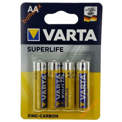 Батарейки Varta солевые SuperLife АА 4шт