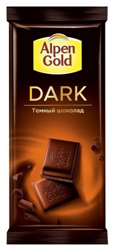 Шоколад Alpen gold Dark темный 80г
