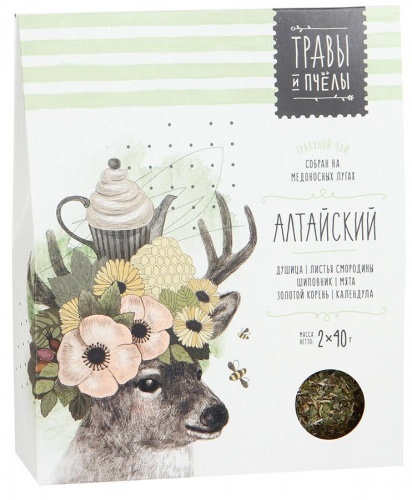 Чай Травы и пчелы Алтайский травяной 80г
