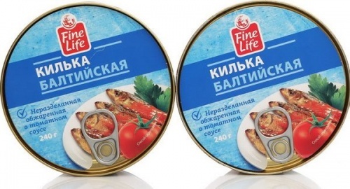 Килька Fine Life балтийская обжаренная в томатоном соусе 240г