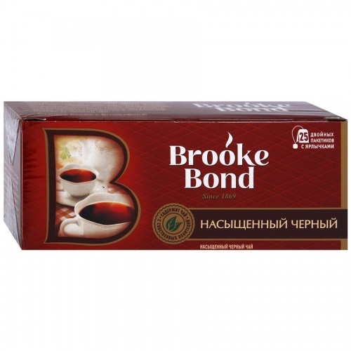 Чай Brooke Bond черный насыщенный, 25пак*1.8г