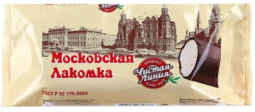 Мороженое Чистая линия Московская лакомка, 80г