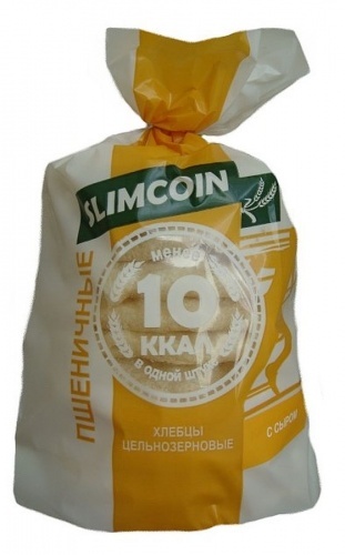 Хлебцы Slimcoin пшеничные сырные 30г