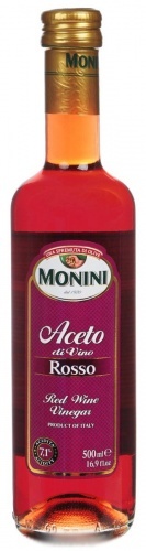 Уксус Monini винный красный 7,1%, 500мл