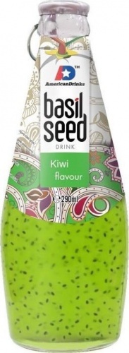 Напиток сокосодержащий American Drinks Basil Seed Киви 0.29 л