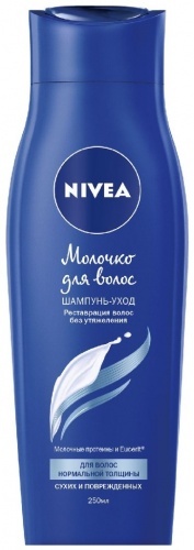Шампунь-уход для волос нормальной толщины Nivea Молочко для волос, 250 мл