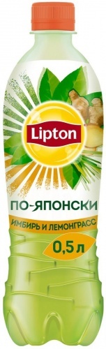 Чай холодный Lipton имбирь-лемонграсс 0,5л упаковка 12шт