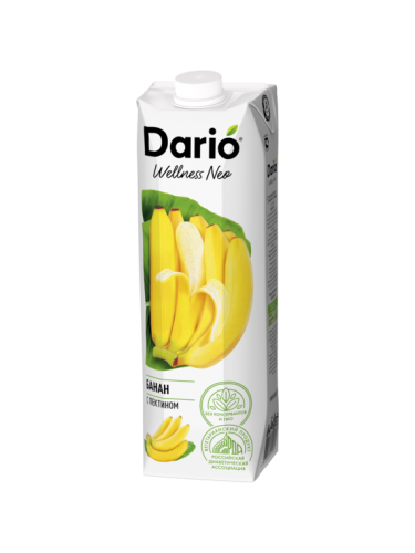 Нектар Dario Wellness банан с мякотью и пектином 950 мл