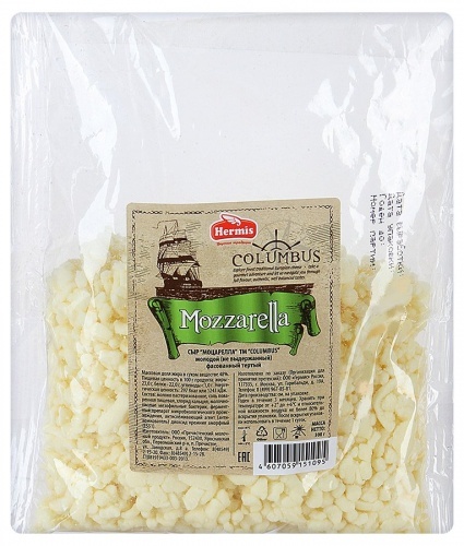 Сыр Columbus Mozzarella тертый 45%, 300г