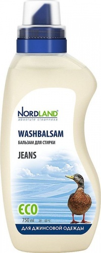 Бальзам для стирки Nordland Jeans для джинсовой одежды, 750 мл