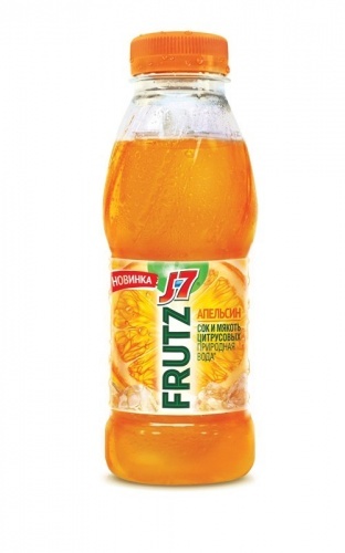 Напиток J7 Frutz сокосодержащий из апельсинов с мякотью, 0,385л, в упаковке 6шт