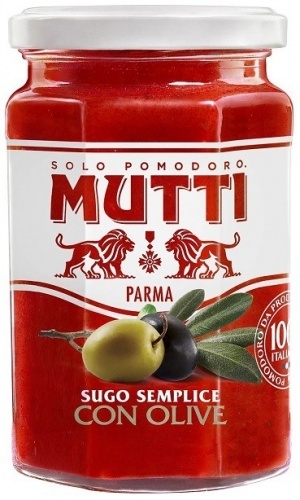 Соус Mutti Con olive томатный с оливками 400г
