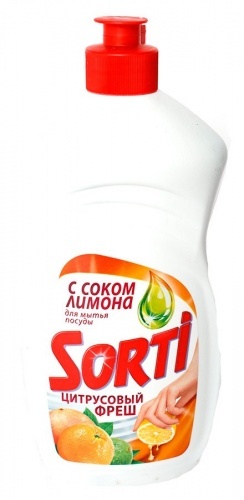 Жидкое моющее средство Sorti "Цитрусовый фреш" 500мл