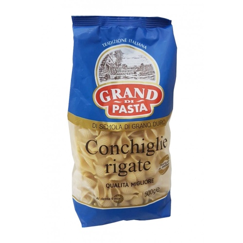 Макароны Grand Di Pasta Сonchiglie Rigate 500г